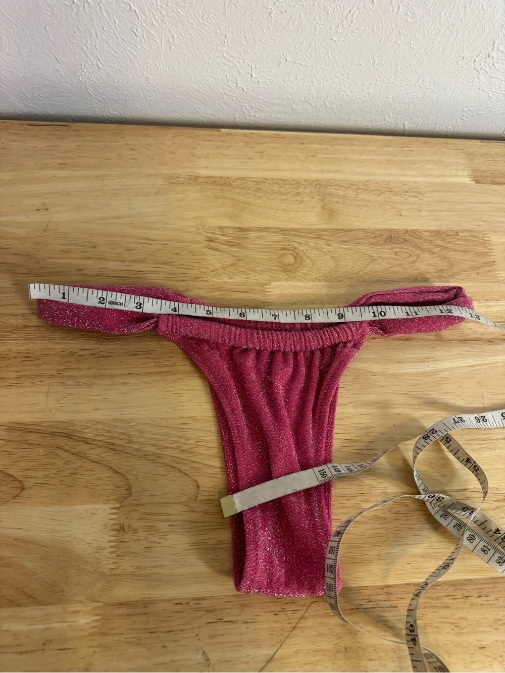 SKIMS Glitter Swim Hot Pink Bikini Bottom